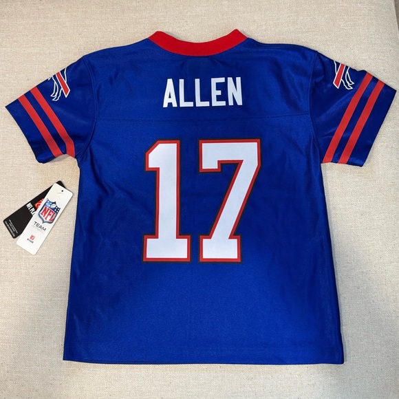 Josh Allen #17 Buffalo Bills NFL Blue Youth Player Home Jersey, Sz M, NWT - Picture 7 of 9